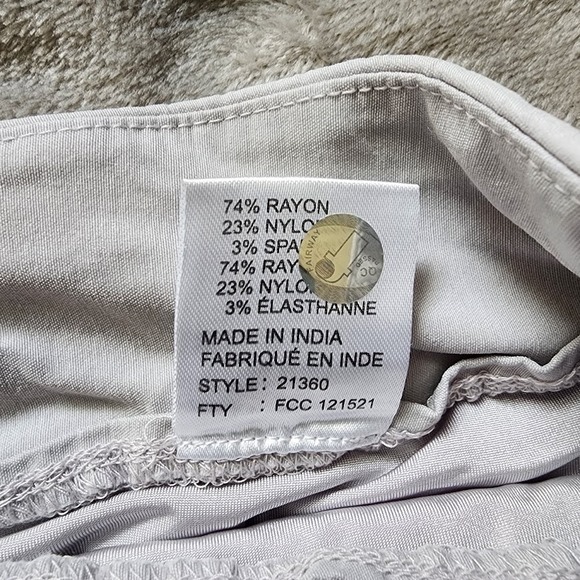 Jamie Sadock Womens Gray Pull On Golf Tennis Stretch Skirt Skort Pockets Sz 6 - Picture 7 of 10